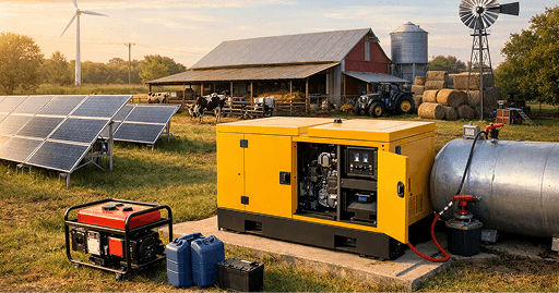 Fermer Təsərrüfatında Ehtiyat Enerji və Generator Seçimi