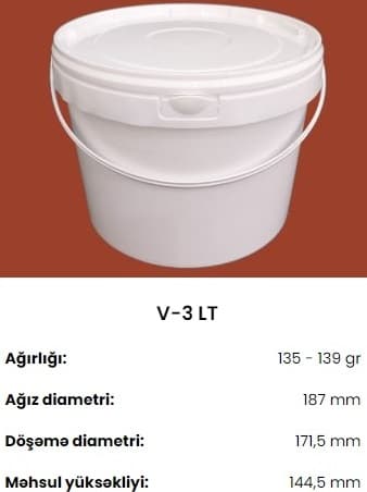 Plastik qablaşdırma vedrələri