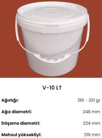 Plastik qablaşdırma vedrələri
