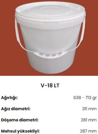 Plastik qablaşdırma vedrələri