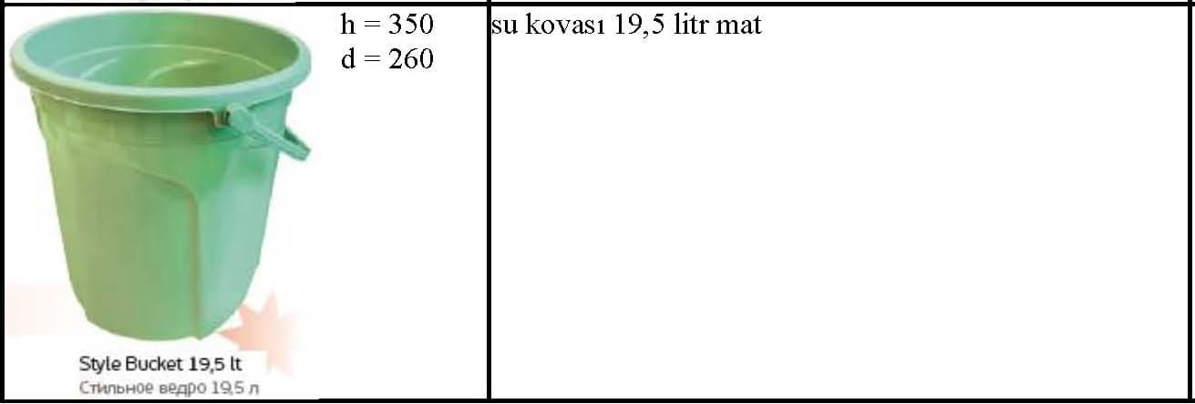 Plastik qapaqsız vedrələr