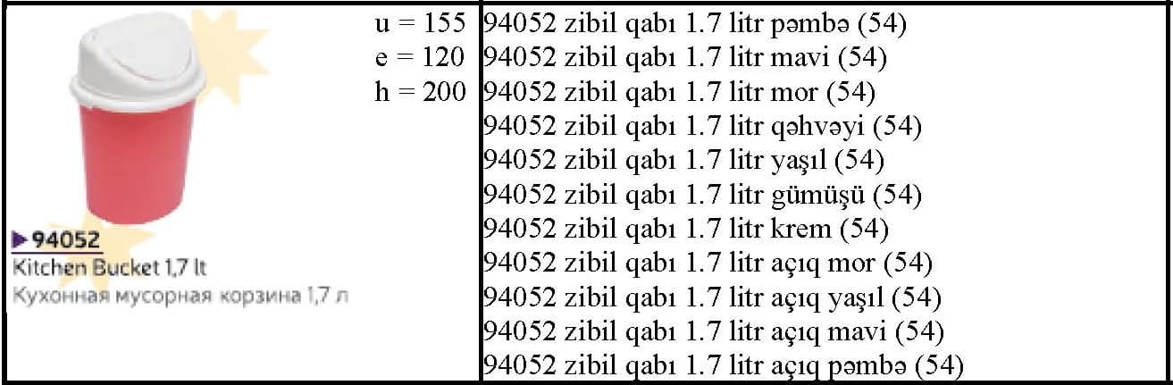 Plastik mini zibil qabları