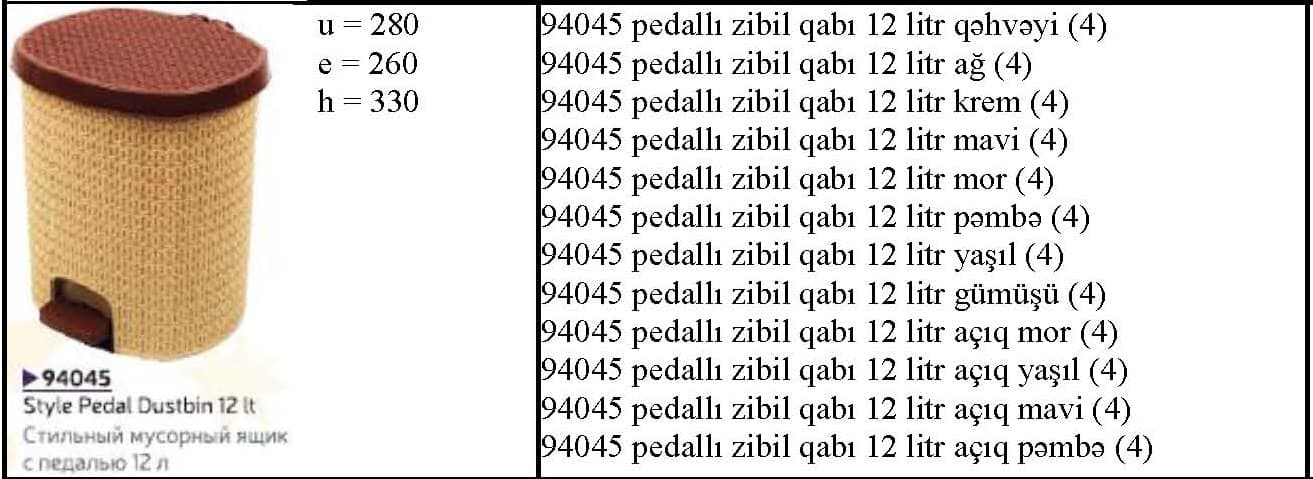 Plastik mini zibil qabları