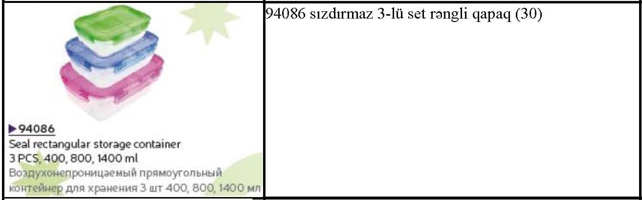 Plastik sızdırmaz qida qabları