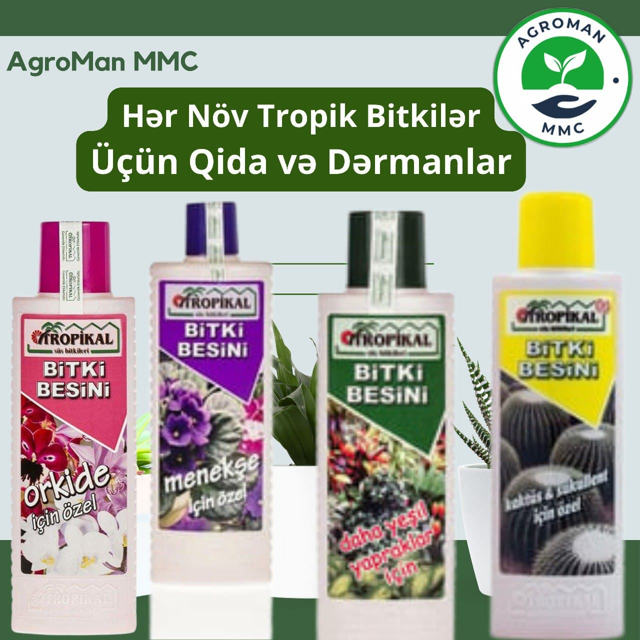 Tropik bitki və güllər üçün dərmannlar