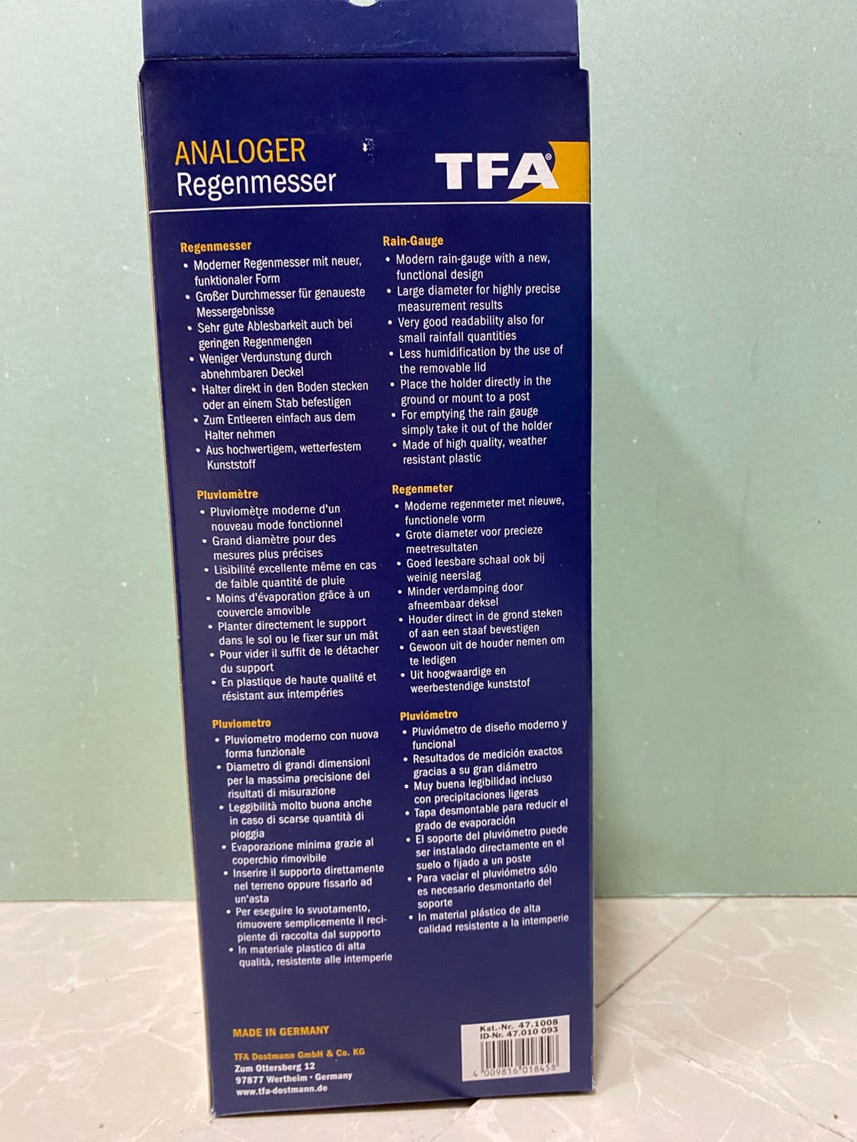 TFA Rain meter