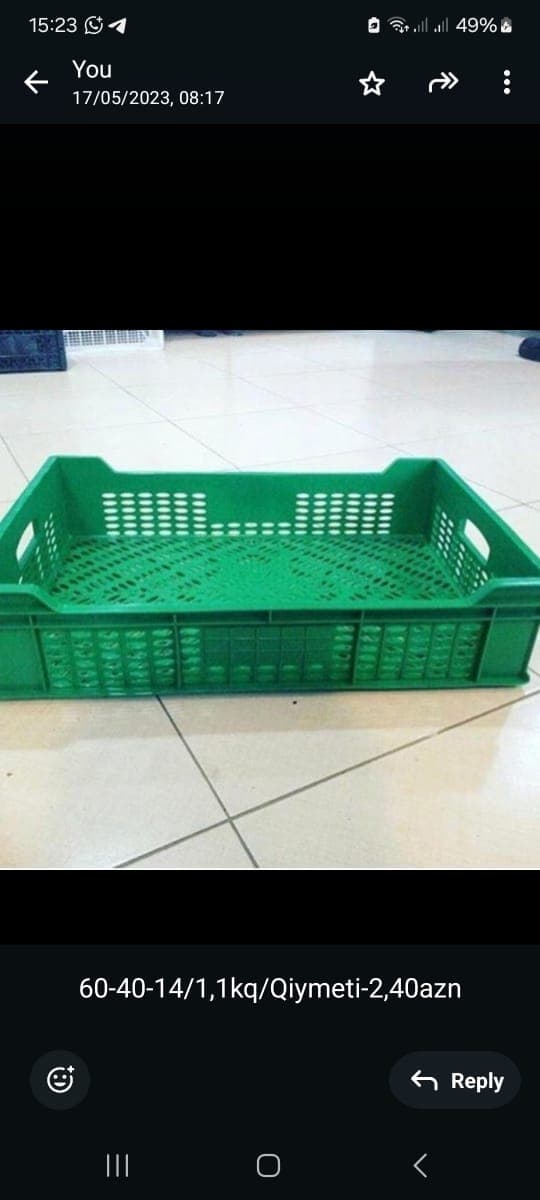 Plastik yeşik