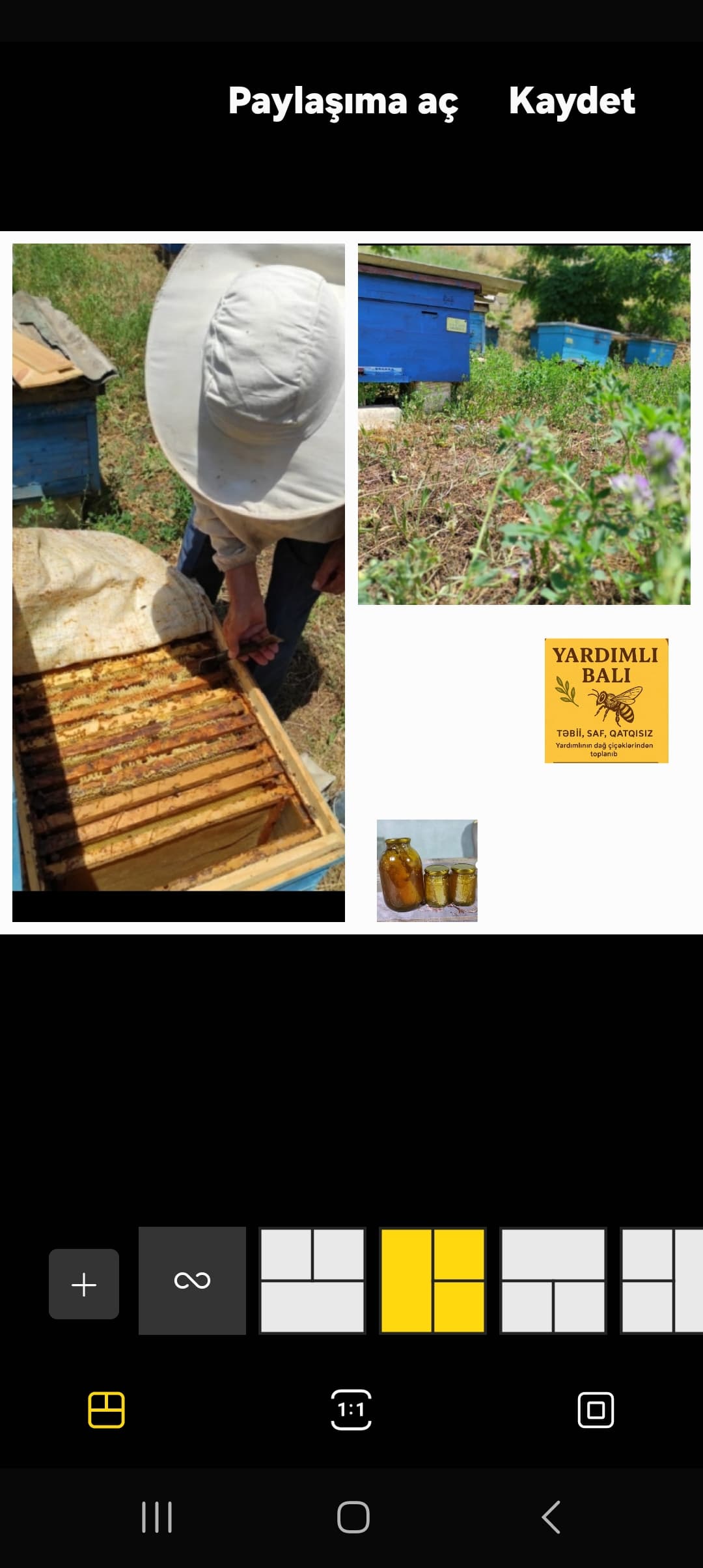 Yardımlı temiz dag balı